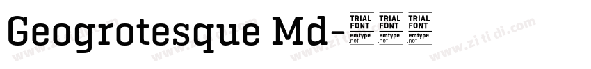 Geogrotesque Md字体转换